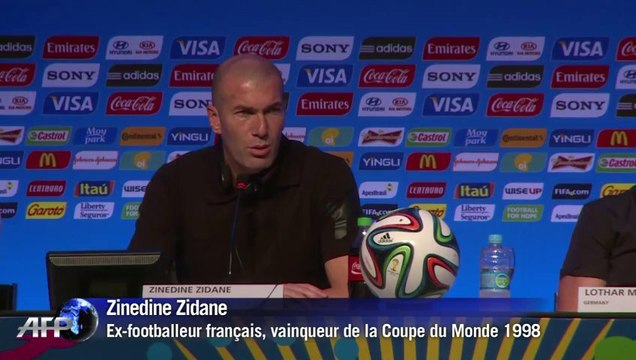 Tirage de la Coupe du Monde: l'avis de Zidane