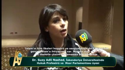 Dr. Suzy Adil Nashed, İskenderiye Üniversitesinde Hukuk Profesörü ve Mısır Parlamentosu üyesi