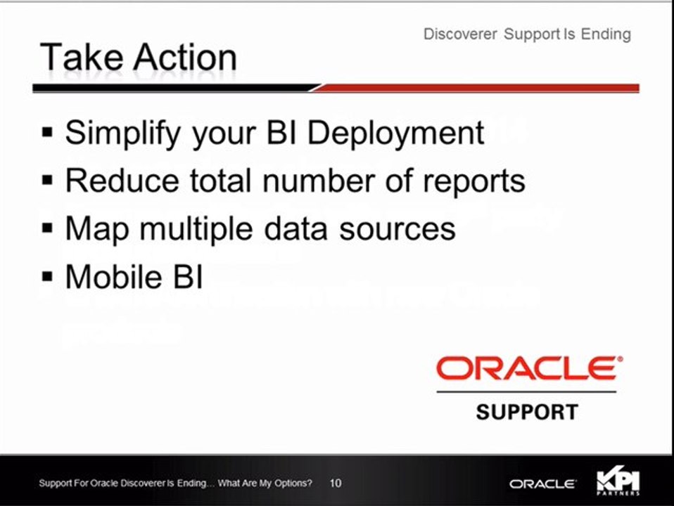 PT 2: DiscovererSupport Is Ending [Support For Oracle Discoverer Is Ending… What Are My Options]
