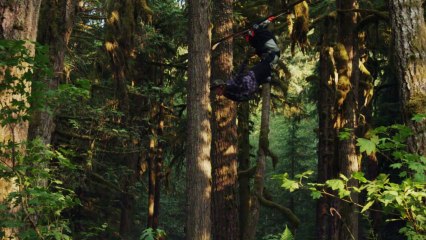 Amazing forest Ski Segment From Valhalla - 2013