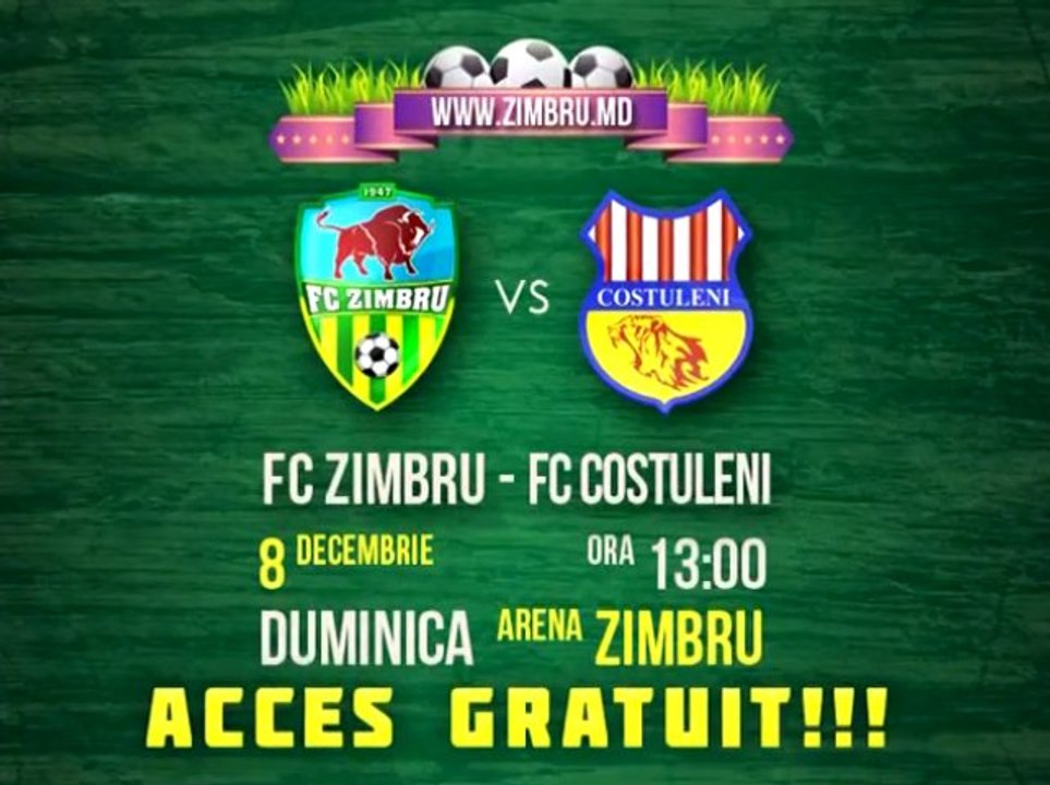 PROMO ||| ZIMBRU vs COSTULENI ||| Acces gratuit!!!