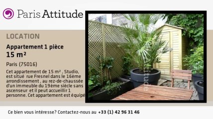 Appartement Studio à louer - Trocadéro, Paris - Ref. 8545