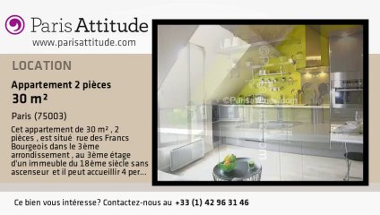 Appartement 1 Chambre à louer - St Paul, Paris - Ref. 7358