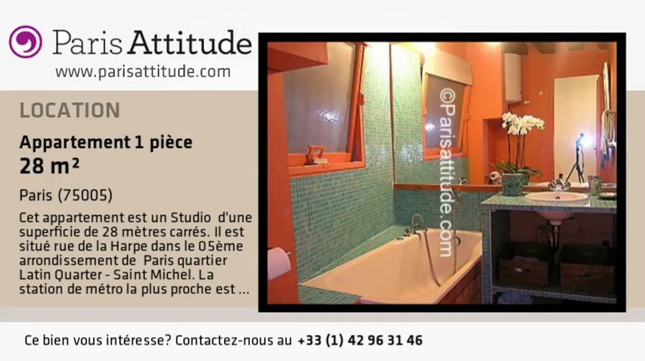 Appartement Studio à louer - Quartier Latin/St Michel, Paris - Ref. 749