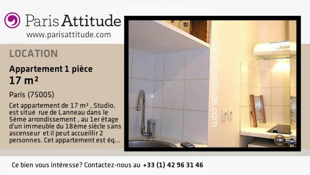 Appartement Studio à louer - Panthéon/Sorbonne, Paris - Ref. 3561