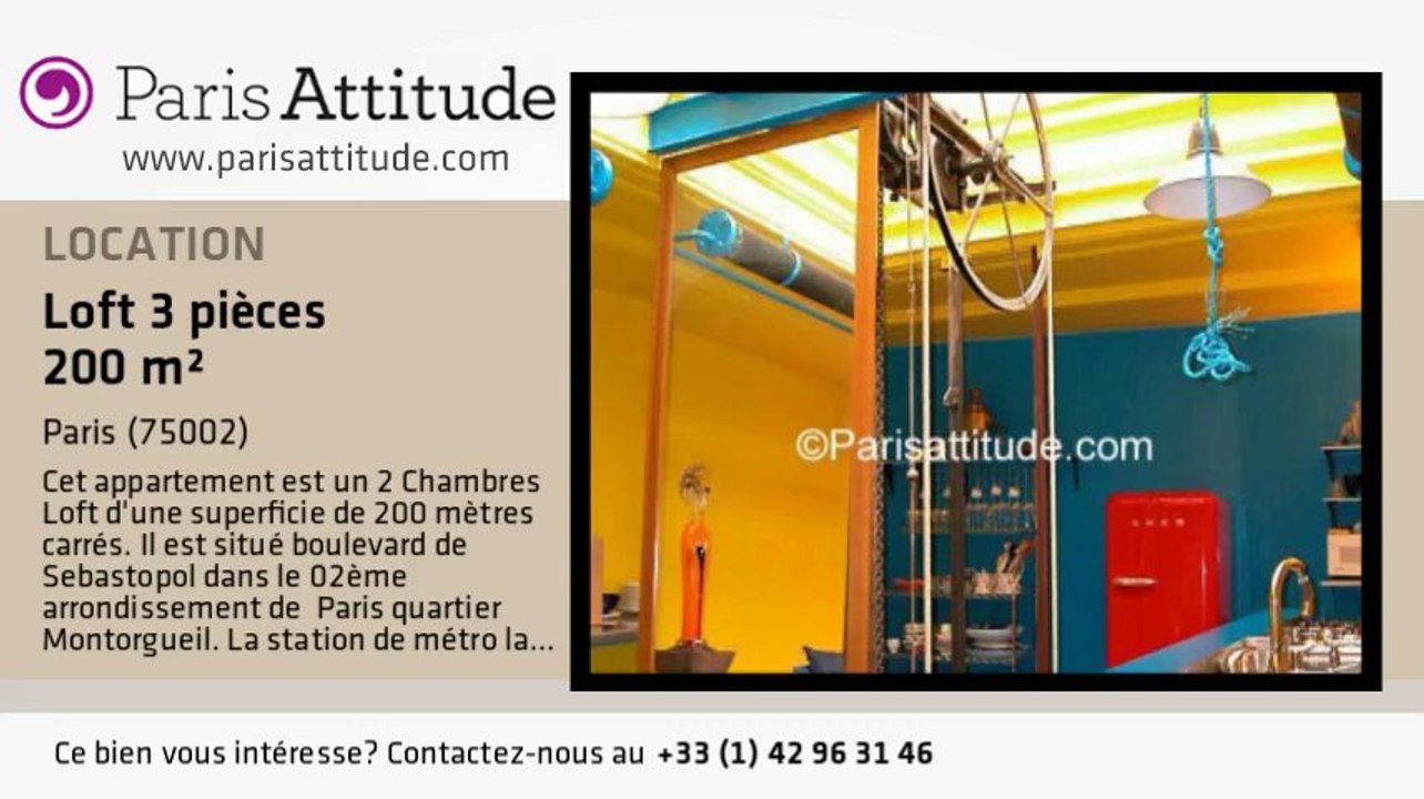 Loft 2 Chambres à louer - Arts et Métier, Paris - Ref. 496