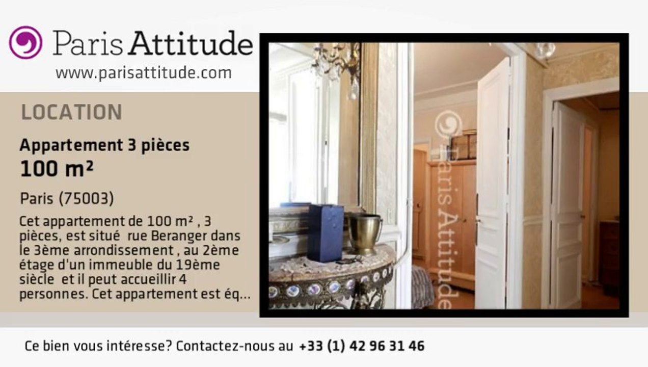 Appartement 2 Chambres à louer - République, Paris - Ref. 5409