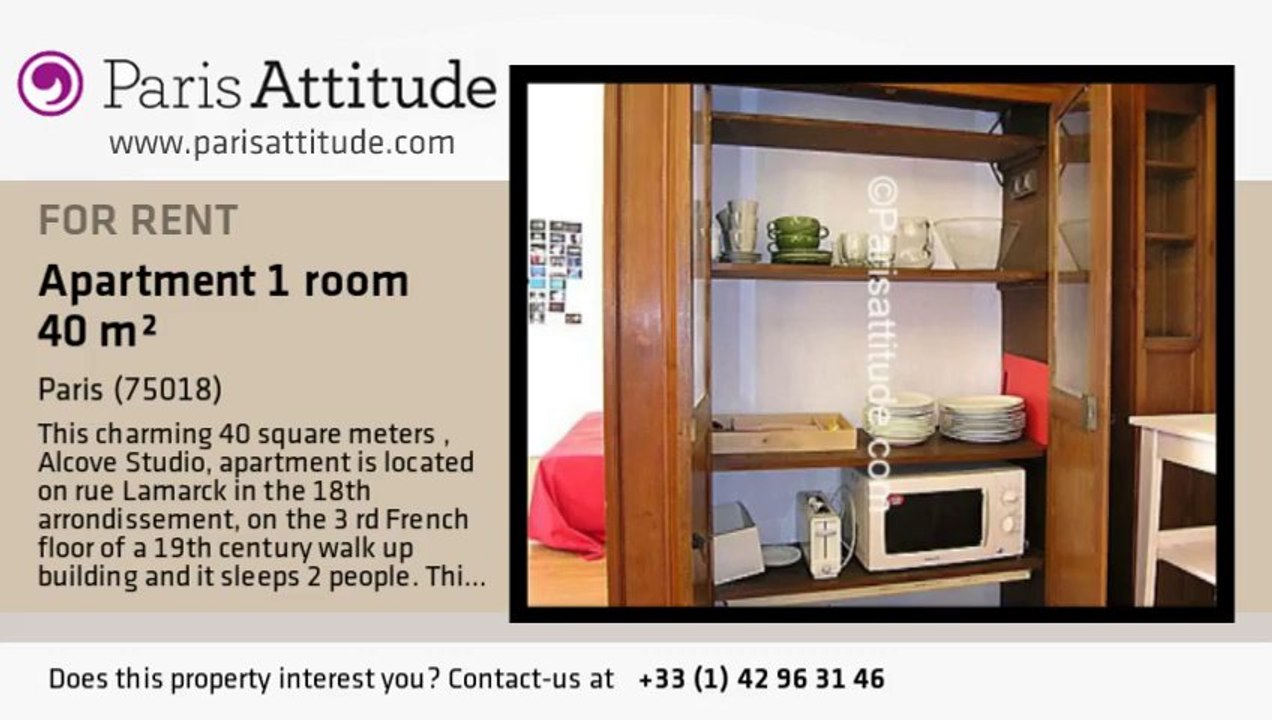 Alcove Studio Apartment for rent - Sacré Cœur, Paris - Ref. 7244