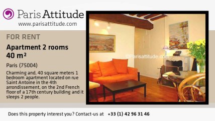 1 Bedroom Apartment for rent - Place des Vosges, Paris - Ref. 83
