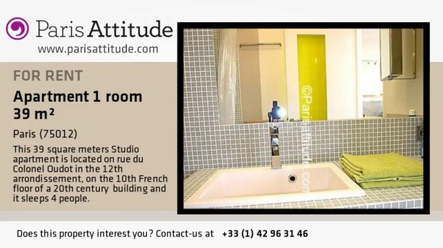 Studio Apartment for rent - Porte Dorée, Paris - Ref. 3946