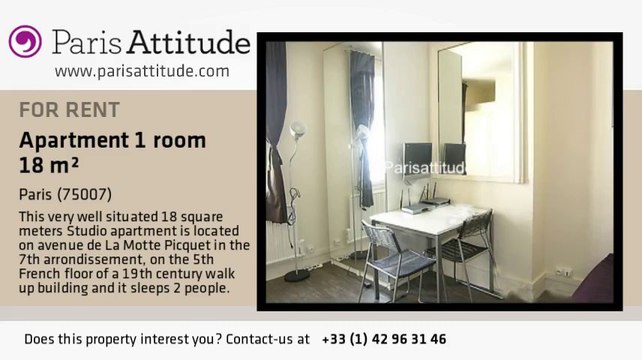 Studio Apartment for rent - Ecole Militaire/Unesco, Paris - Ref. 2268