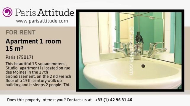 Studio Apartment for rent - Guy Moquet, Paris - Ref. 7478