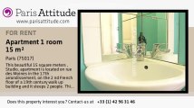 Studio Apartment for rent - Guy Moquet, Paris - Ref. 7478