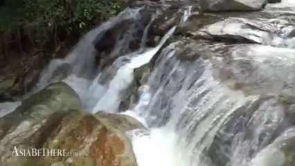 Kaew Chan Waterfall or Nine-Level Waterfall in Thailand