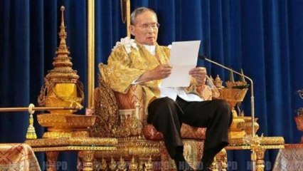 Thai king calls urges unity