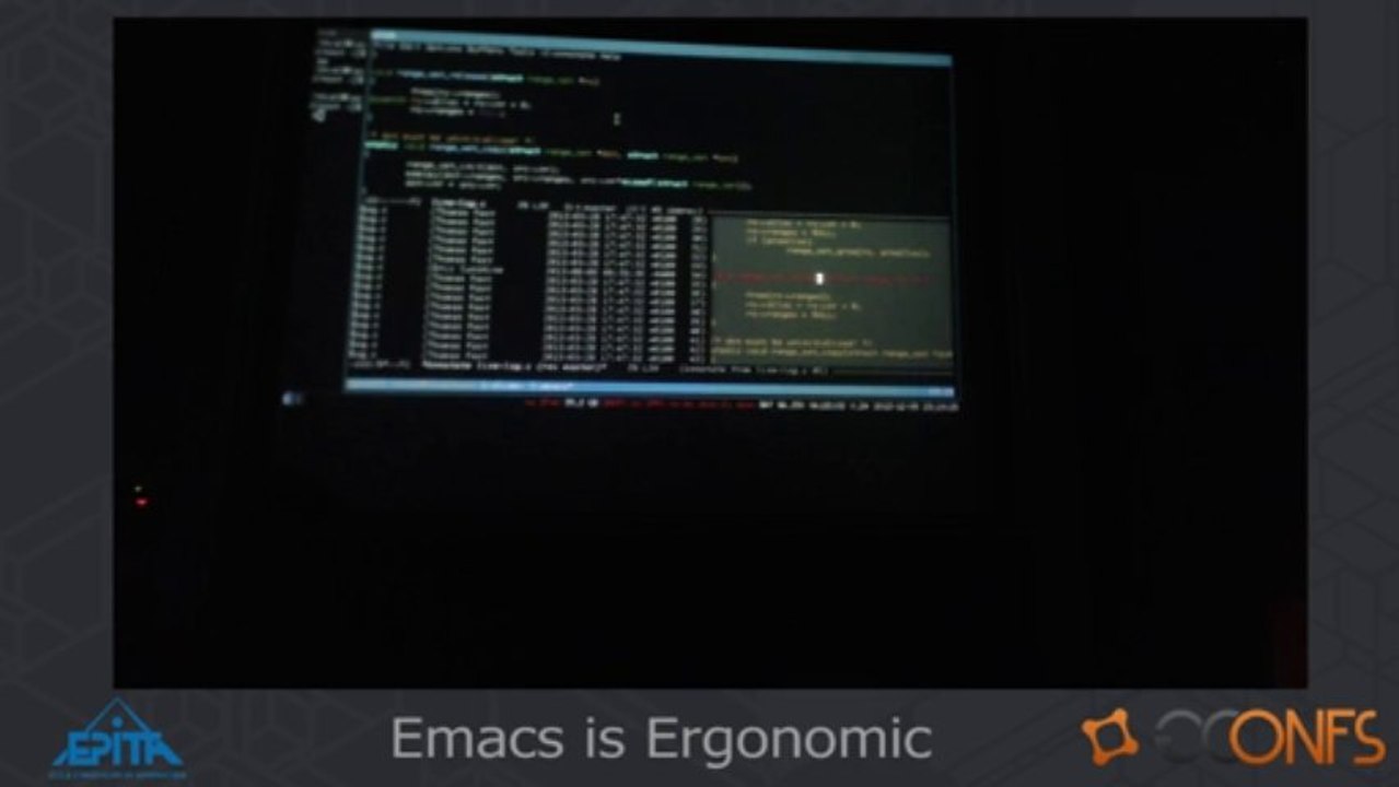 Conférence Emacs is Definitely Ergonomic