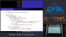 Conférence Python Web Frameworks