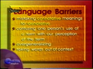 The Nature of Communication Process (Variables & Barriers)