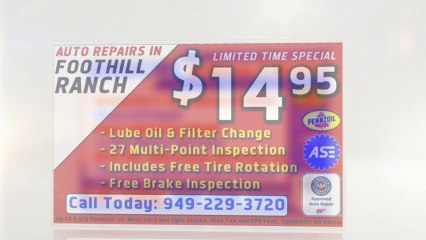 Ford Lube Oil Service 949.229.3720 Mission Viejo