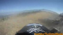 High Speed Motorcycle Corner Crash