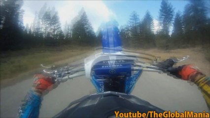 Wheelie Crash On New Dirtbike
