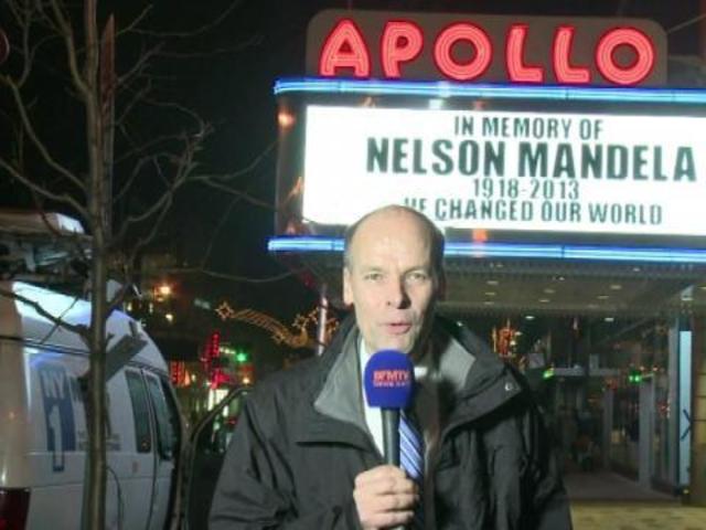 ⁣Mort de Nelson Mandela: à New York, Harlem célèbre l'icône - 06/12