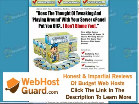cPanel Hosting, MySQL, Fantastico, AWStats, Cron Jobs, All Made Easy Tutorial