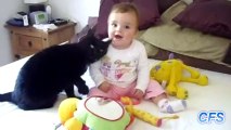 Kedi ve Bebeklerin Oyun Halleri