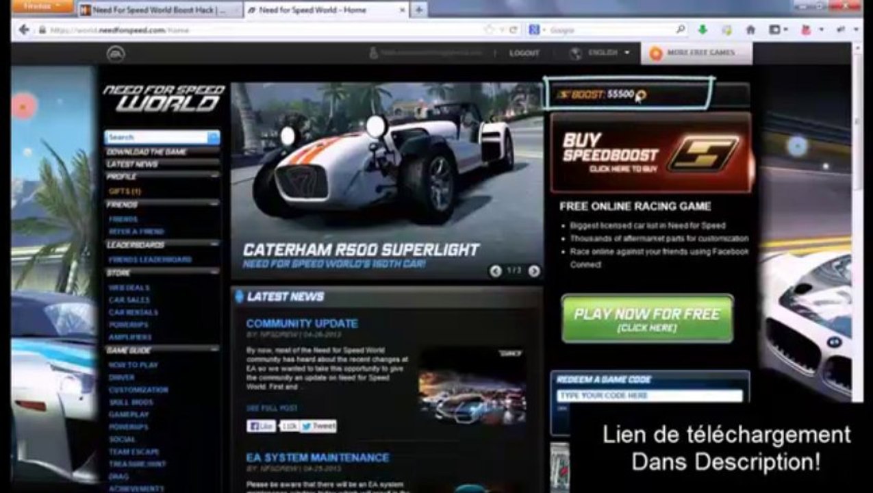 Need for Speed World Boost Hack 2013 NFS World Speed/boost hack 2013