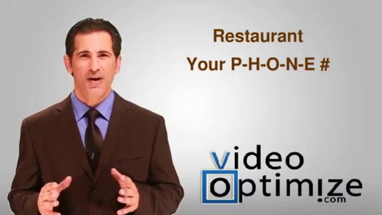 Restaurant Marketing Internet Web Video SEO for Restaurant Marketing