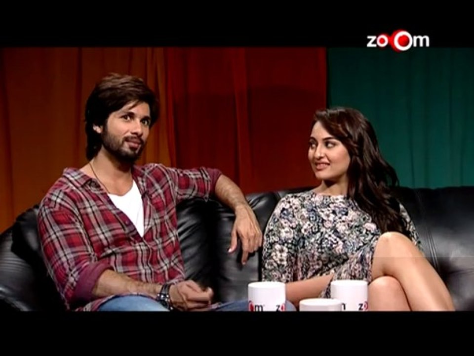 R… Rajkumar  Shahid Kapoor & Sonakshi Sinha talks about Prabhu Dheva, Saree Ke Fall Sa, Gandi Baat & more