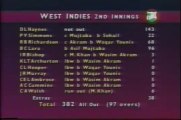 Waqar Younis and Wasim Akram vs West Indies 1993