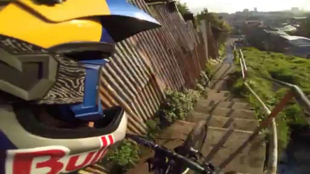 MTB Stair Descent With Aaron Chase