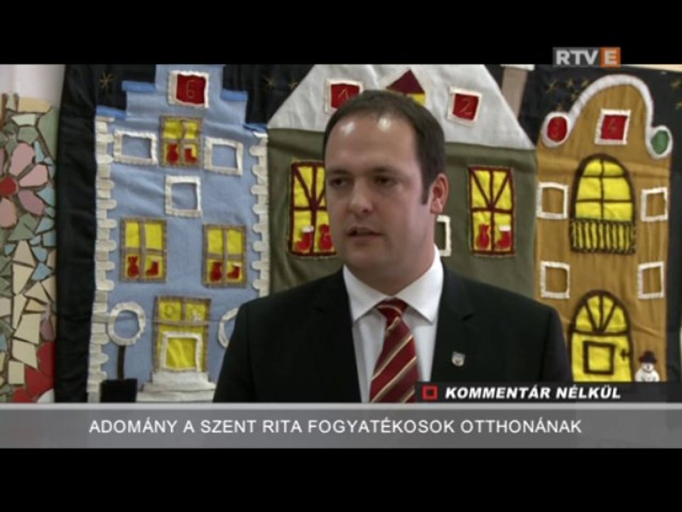 Kommentár Nélkül Adomány a Szent Rita Fogyatékosok Otthonának 2013.12.06.