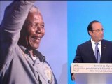 Hollande sur la mort de Mandela: 