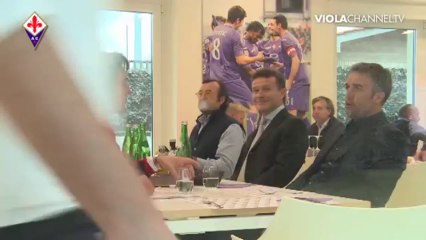 Ο Μπατιστούτα στο προπονητικό κέντρο της Φιορεντίνα