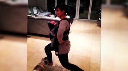 Download Video: Frankie Sandford Uses Baby Parker To Slim Down Her Post-Pregnancy Curves