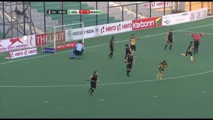 Highlights ~ New Zealand vs Malaysia Men's  Hero Hockey Junior World Cup India [06_12_2013]
