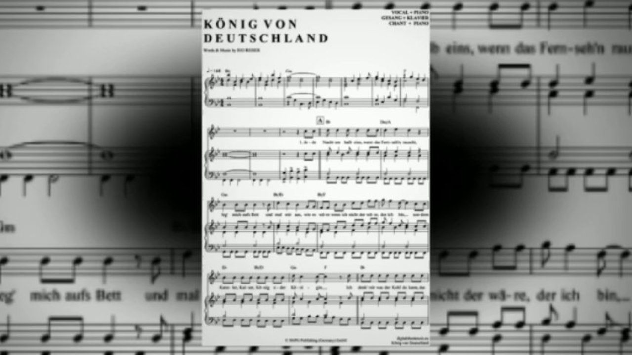 Noten bei notendownload - König von Deutschland (Rio Reiser)