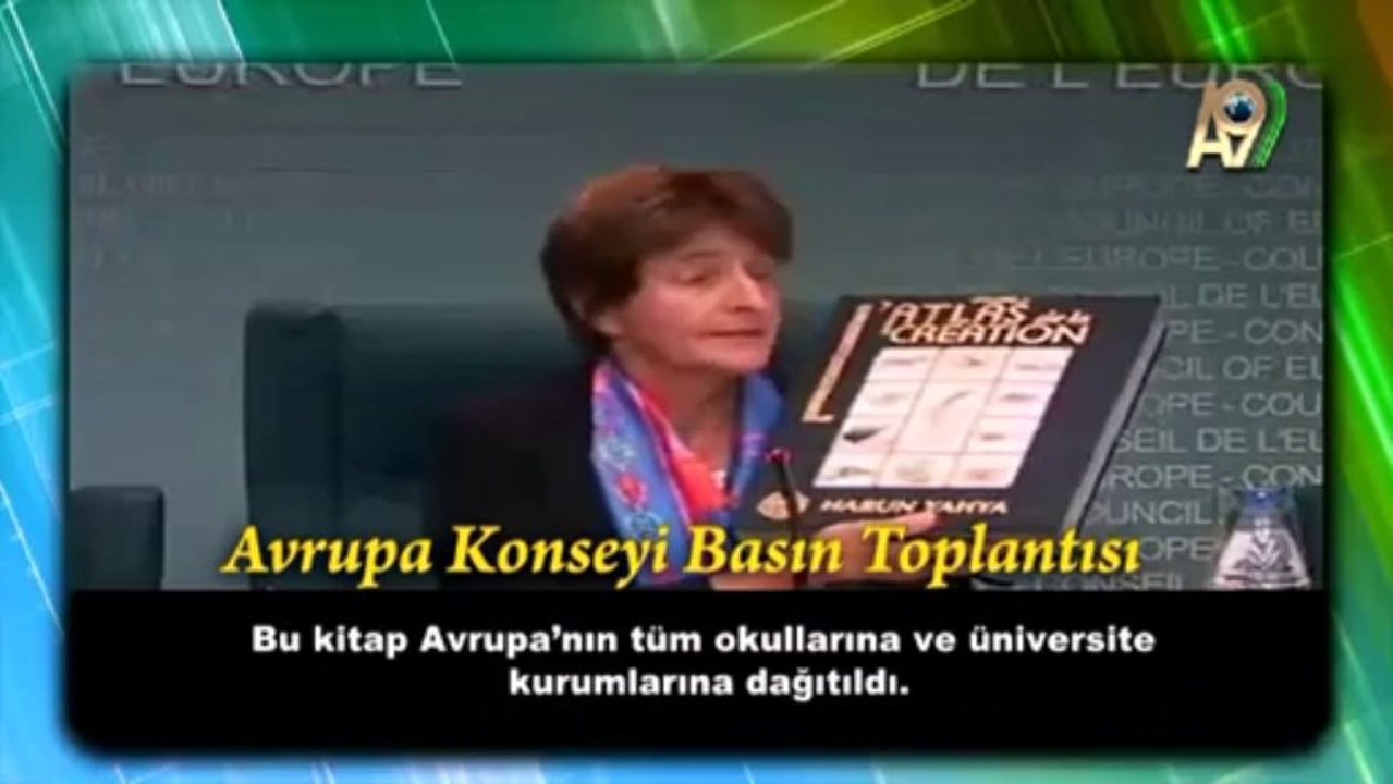 Avrupa Konseyi Sayın Adnan Oktar'ın dev eseri Yaratılış Atlası'nın evrimi yerle bir ettiğini kabul ediyor