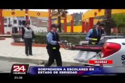 Escolares en total estado de ebriedad fueron intervenidos en Huaraz