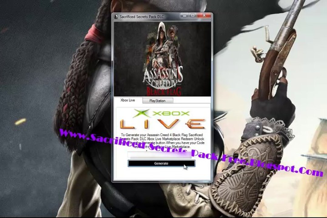 How to Unlock Assassins Creed 4 Black Flag Trove of Mystery Pack DLC Pack on Xbox 360 And PS3