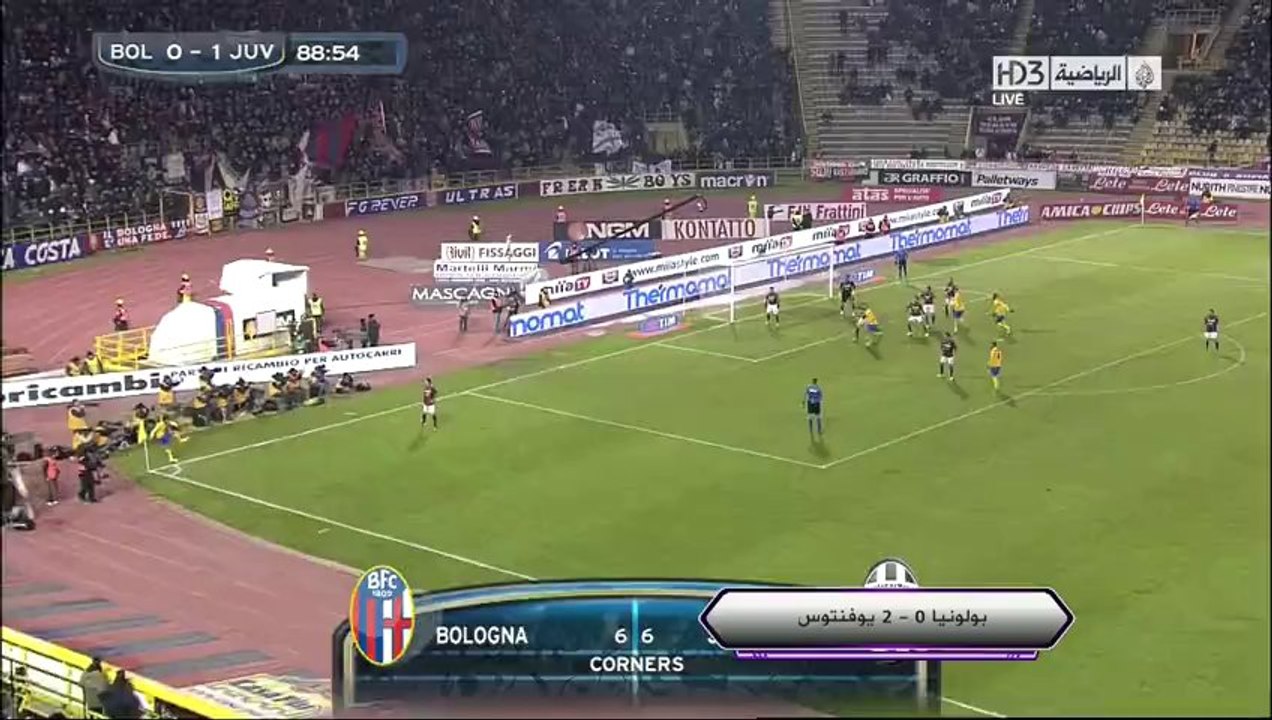 جميع الاهداف - بولونيا 0 : 2 يوفنتوس