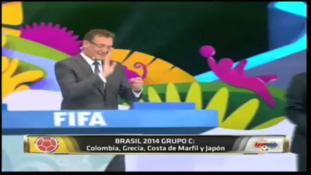 grupo de colombia en el mundial Sorteo De Brasil 2014