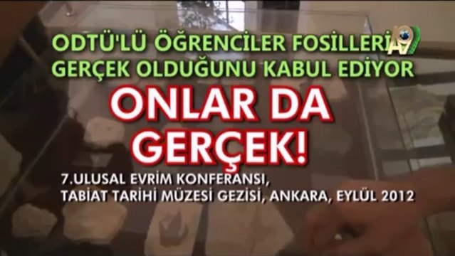ODTÜ' lü Evrimciler Fosillerin Gerçek Olduğunu İkrar Etti
