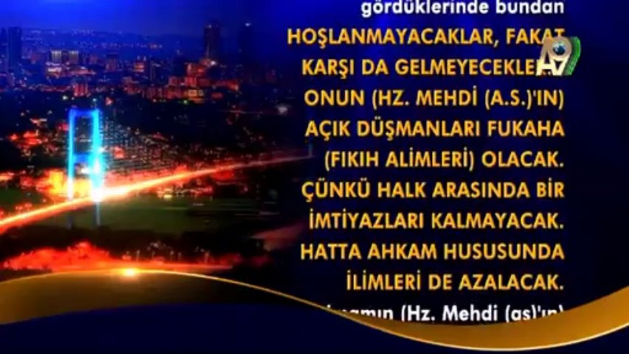 Cübbeli Ahmet Hoca Hz. Mehdi (as)'ın her an çıkabileceğini ancak bidatlara alışanların Hz. Mehdi (as) zuhur ettiğinde onu inkar edeceklerini anlatıyor