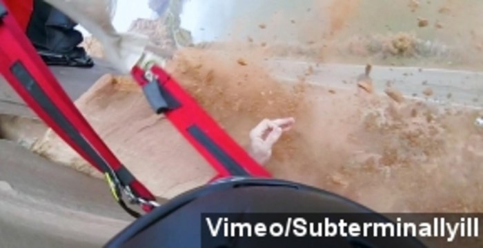 Basejumper's Helmet Camera Shows Terrifying Crash