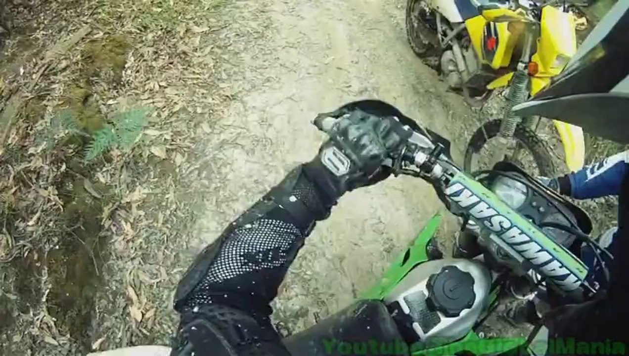 Go Pro HD Dirtbike Crash On The KLX