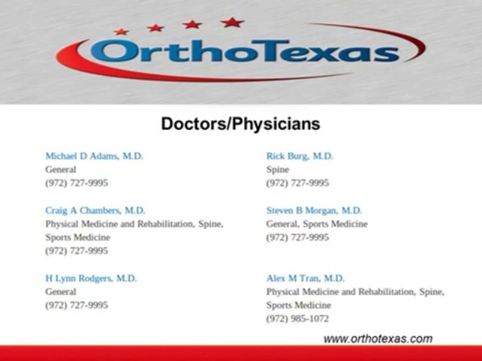 OrthoTexas_ Physical Therapy Mckinney TX
