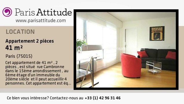 Appartement 1 Chambre à louer - Commerce, Paris - Ref. 7389